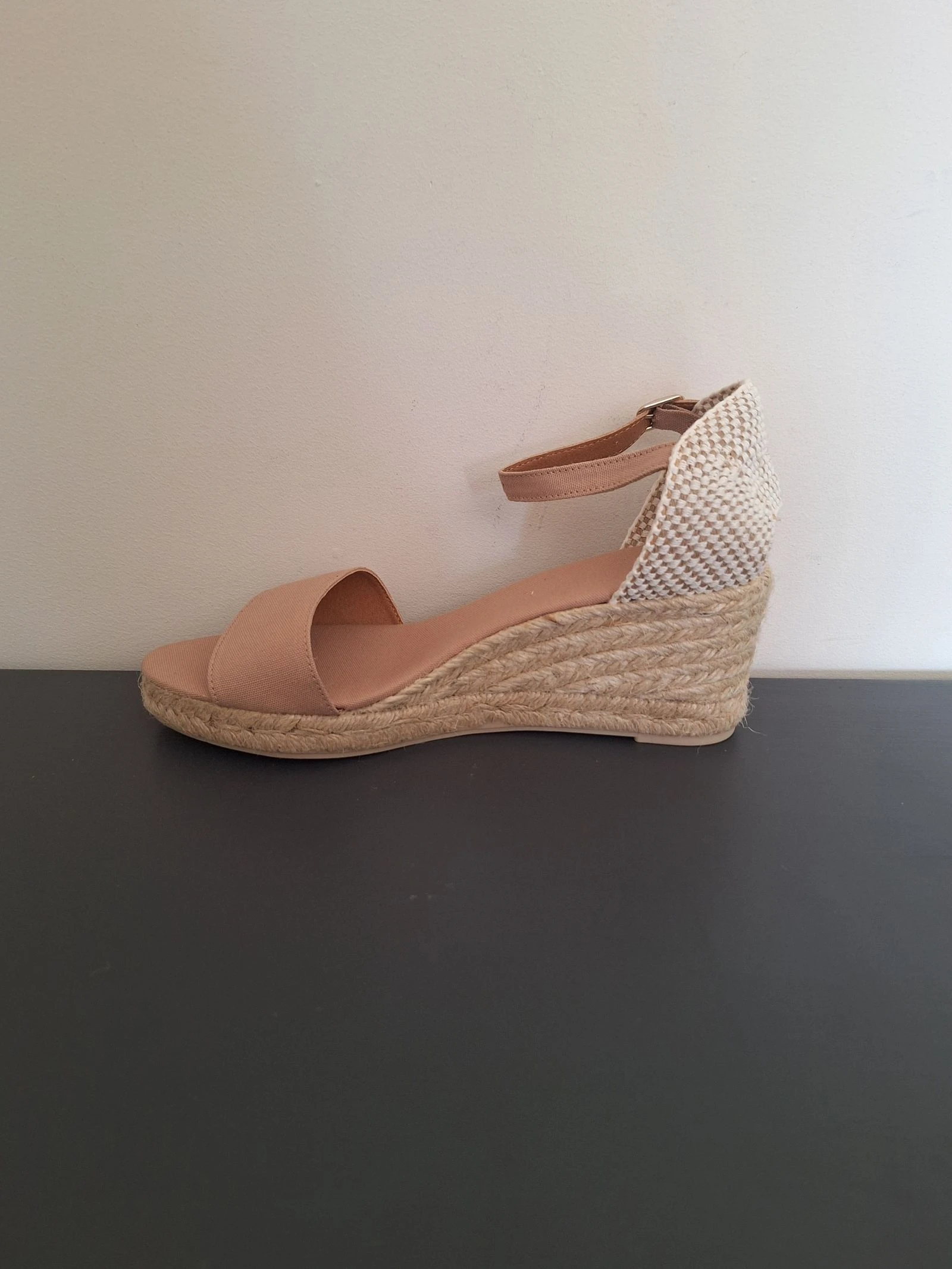 Espadrilles Castañer bege marrom com salto baixo tamanho 40 – photo 3